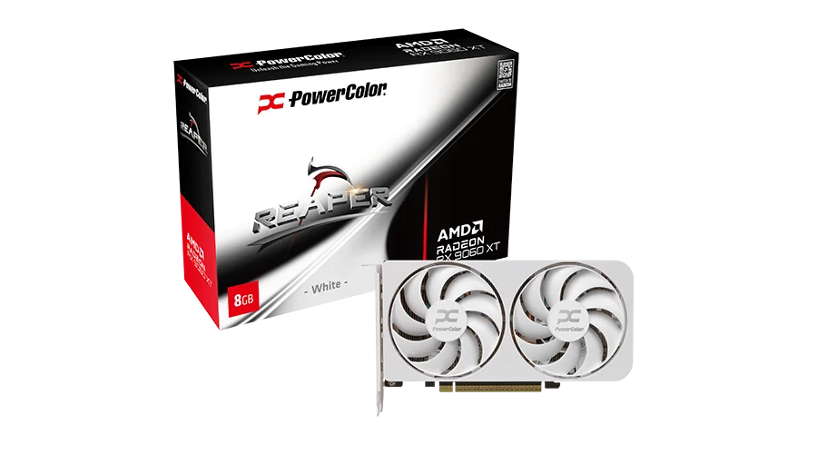 PowerColor Reaper White AMD Radeon RX 9060 XT 8GB GDDR6