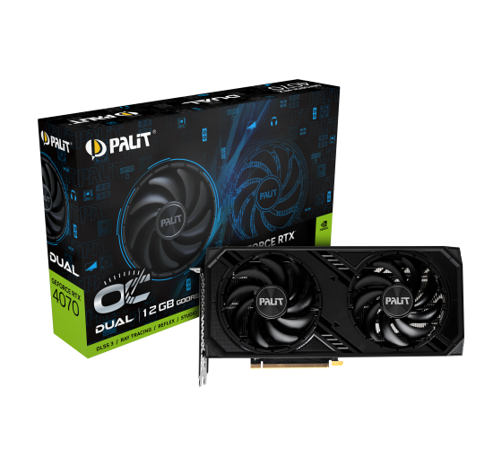 Palit GeForce RTX 4070 Dual OC 12GB (SKU NE64070S19K9-1048D)