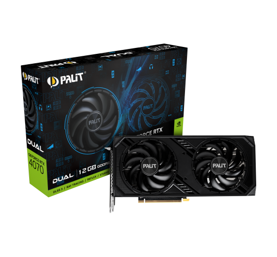 Palit GeForce RTX 4070 Dual 12GB (SKU NE64070019K9-1048D)