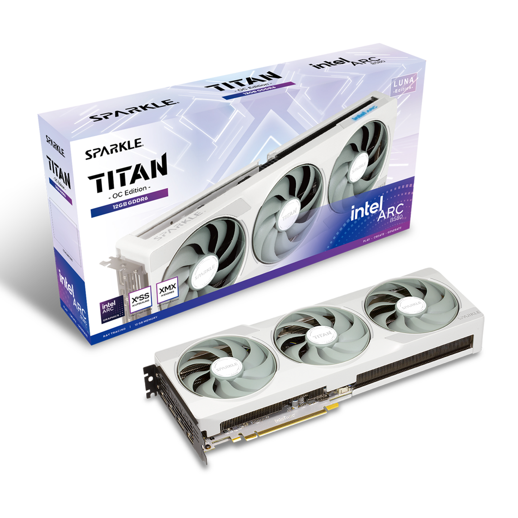 SPARKLE Intel Arc B580 TITAN Luna OC 12GB