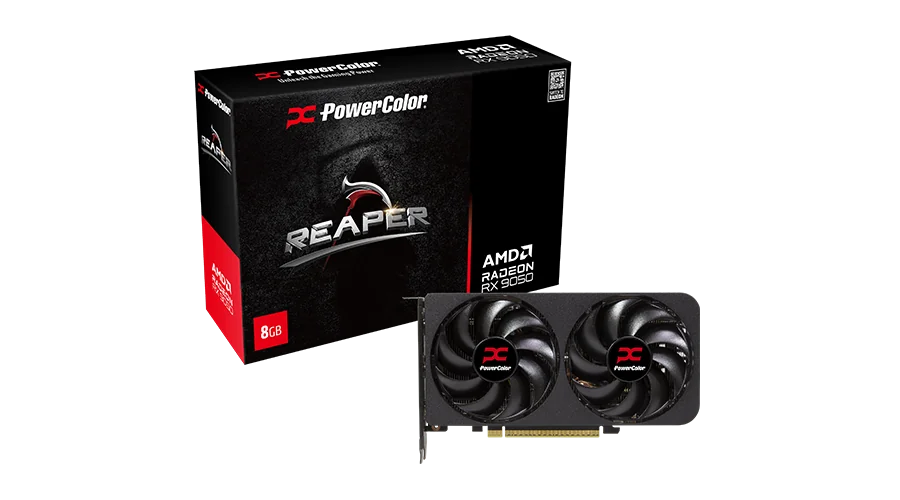 PowerColor Reaper AMD Radeon RX 9050 8GB GDDR6