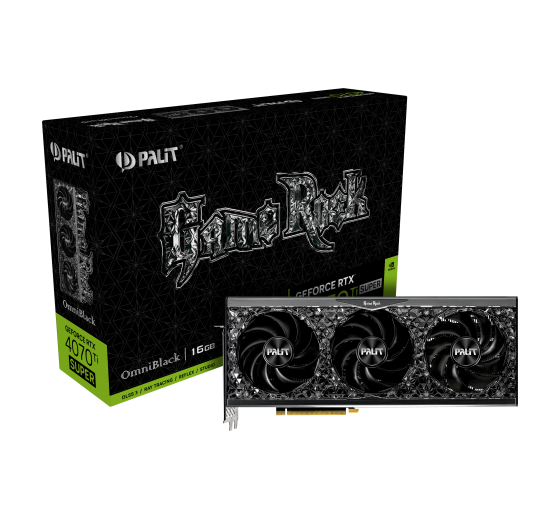 Palit GeForce RTX 4070 Ti SUPER GameRock OmniBlack 16GB